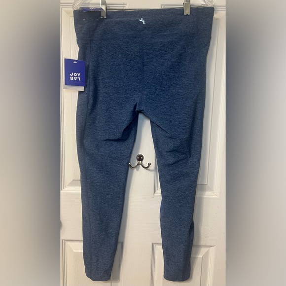 JoyLab Colorblock Mid Rise Leggings Blue Gray Athletic Workout Yoga XL - Picture 4 of 13
